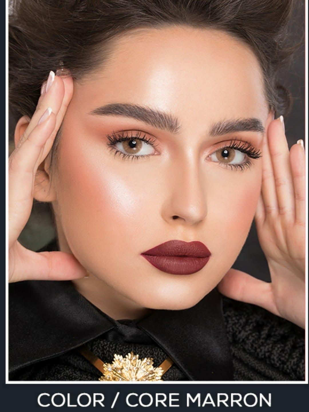 Natural Core Marron Lens